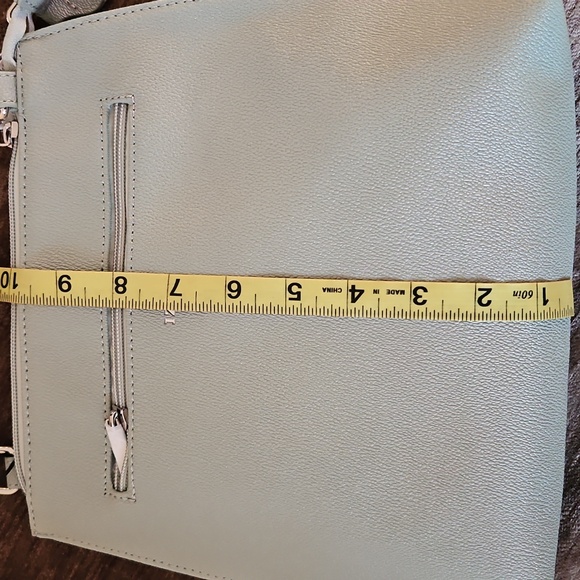 IZOD Crossbody Sage Bag #INV01074 NWT In Bag 10x12" Fabric Strap Vegan Leather - Picture 6 of 11